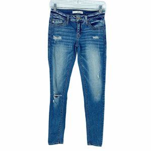 Kancan Jeans 24 Stretch Distressed Denim Skinny